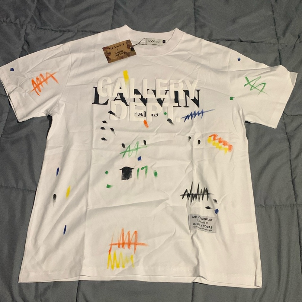 Gallery Dept x LANVIN White Paint Splatter T-Shirt